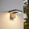 Lindby LED vonkajšie nástenné svietidlo Orbin, sivé, naklápacie, CCT, IP54 - 10047602 Lindby LED vonkajšie nástenné svietidlo Orbin, sivé, naklápacie, CCT, IP54 - 10047602