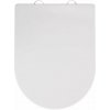 Biele WC sedadlo s jednoduchým zatváraním Wenko Calla, 47 × 35,5 cm Biele WC sedadlo s jednoduchým zatváraním Wenko Calla, 47 × 35,5 cm