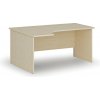Rohový kancelársky písací stôl PRIMO WOOD, 160x120 cm, ľavý, breza Rohový kancelársky písací stôl PRIMO WOOD, 160x120 cm, ľavý, breza