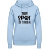 AWDis Hoodie Mikina s Nápisom - This SPOT is Take - Nebeská modrá - S - Dámske AWDis Hoodie Mikina s Nápisom - This SPOT is Take - Nebeská modrá - S - Dámske