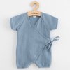 Dojčenský letný mušelínový overal New Baby blue 80 (9-12m) Dojčenský letný mušelínový overal New Baby blue 80 (9-12m)