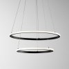 Luce Ambiente Design LED závesné svietidlo Axis, Ø 60/40 cm, čierna, kov, CCT, RGB - LED-AXIS-S6040-SPI-NER Luce Ambiente Design LED závesné svietidlo Axis, Ø 60/40 cm, čierna, kov, CCT, RGB - LED-AXIS-S6040-SPI-NER