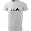 Piano ekg - krídlo - Klasické pánske tričko vyššej gramáže - 2XL ( Svetlosivý melír ) Piano ekg - krídlo - Klasické pánske tričko vyššej gramáže - 2XL ( Svetlosivý melír )