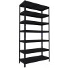 Kovový regál do technickej miestnosti Biedrax 40 x 60 x 210 cm, čierny - 7 políc kovových Kovový regál do technickej miestnosti Biedrax 40 x 60 x 210 cm, čierny - 7 políc kovových