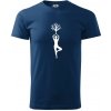 Yoga strom - Klasické pánske tričko vyššej gramáže - L ( Polnočná modrá ) Yoga strom - Klasické pánske tričko vyššej gramáže - L ( Polnočná modrá )