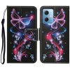 Peňaženkové 3D puzdro COLORED na Xiaomi Redmi Note 12 5G - Fluorescenčný motýľ Peňaženkové 3D puzdro COLORED na Xiaomi Redmi Note 12 5G - Fluorescenčný motýľ