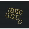 BISK Erga, krúžky na záves 12 ks, plast, zlatá lesklá, ERG-08639 BISK Erga, krúžky na záves 12 ks, plast, zlatá lesklá, ERG-08639
