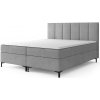 Wilsondo Čalúnená boxspring posteľ Luis - sivá Rozmer: 140x200 Wilsondo Čalúnená boxspring posteľ Luis - sivá Rozmer: 140x200
