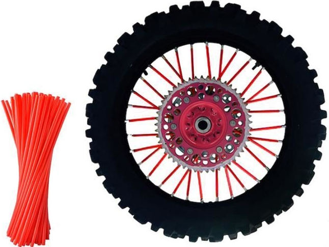 ISO Plastové návleky na špice motocykla, kolesá 72 ks - mix farieb, 5172