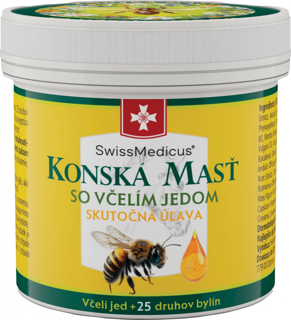 Swissmedicus Konská Masť so Včelím jedom 150 ml