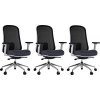3PACK Ergonomická kancelárska stolička VENUS čierno-sivá (3 ks) 3PACK Ergonomická kancelárska stolička VENUS čierno-sivá (3 ks)