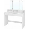 VASAGLE Toaletný stolík so zrkadlom 100x40x142 cm biely VASAGLE Toaletný stolík so zrkadlom 100x40x142 cm biely