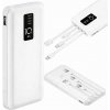 Powerbanka 10000 mAh s integrovanými káblami biela (Powerbanka s USB-C, Lightning, micro USB a vstavanými káblami – univerzálne nabíjanie bez nosenia príslušenstva) Powerbanka 10000 mAh s integrovanými káblami biela (Powerbanka s USB-C, Lightning, micro USB a vstavanými káblami – univerzálne nabíjanie bez nosenia príslušenstva)