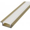 LEDprodukt LED lišta zapustená - SIMPLE Champagne Dĺžka: 1m, Typ krytky: Mliečna krytka zaklapávacia (difúzor) LEDprodukt LED lišta zapustená - SIMPLE Champagne Dĺžka: 1m, Typ krytky: Mliečna krytka zaklapávacia (difúzor)