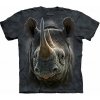Pánske batikované tričko The Mountain - Čierny nosorožec- čierne Veľkosť: XXXL Pánske batikované tričko The Mountain - Čierny nosorožec- čierne Veľkosť: XXXL