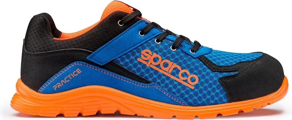 Sparco PRACTICE NIKI S1P SRC Bezpečnostná obuv Modrá-Oranžová