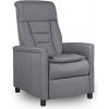Relaxačné polohovacie TV kreslo LYNO — látka, sivá, nosnosť 130 kg Relaxačné polohovacie TV kreslo LYNO — látka, sivá, nosnosť 130 kg
