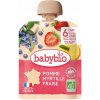 BABYBIO Kapsička jablko, čučoriedky, jahody 90g BABYBIO Kapsička jablko, čučoriedky, jahody 90g
