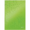 Leitz Záznamová knihaWOW A4 80 listov linajková zelená