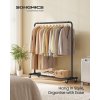 SONGMICS Vešiak na oblečenie na kolieskach, nosnosť 50 kg, 38 x 110 x 141 cm, čierna SONGMICS Vešiak na oblečenie na kolieskach, nosnosť 50 kg, 38 x 110 x 141 cm, čierna