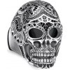 Thomas Sabo Prsten Maorská lebka TR2132 643 11 54 Sterling silver blac Thomas Sabo Prsten Maorská lebka TR2132 643 11 54 Sterling silver blac