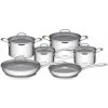 Sada riadu G21 Gourmet Miracle s panvicou navyše, 11 dielov, nerez/greblon Sada riadu G21 Gourmet Miracle s panvicou navyše, 11 dielov, nerez/greblon