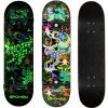 Skateboard klasický s grafikou svietiacou v tme 92A ABEC3 Spokey OLLIE Skateboard klasický s grafikou svietiacou v tme 92A ABEC3 Spokey OLLIE