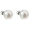 MSPERK Strieborné dámske náušnice s bielou riečnou perlou 8 mm Ag 925/1000 - 1 g MSPERK Strieborné dámske náušnice s bielou riečnou perlou 8 mm Ag 925/1000 - 1 g