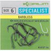 Korum Barbless Xpert Specialist Hook veľ.10 10 ks