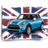 Sablio Obraz Mini sedan Britská vlajka - 150x110 cm Sablio Obraz Mini sedan Britská vlajka - 150x110 cm