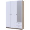 Nabbi Rivalda so zrkadlom dub sonoma / biela 120,2 cm Nabbi Rivalda so zrkadlom dub sonoma / biela 120,2 cm