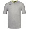 Mizuno Tee Heather Grey/Yellow Fluo L, šedá / žltá Mizuno Tee Heather Grey/Yellow Fluo L, šedá / žltá