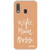 Picasee silikonový průhledný obal pro Samsung Galaxy A40 A405F - Boss Mama Picasee silikonový průhledný obal pro Samsung Galaxy A40 A405F - Boss Mama