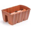 Truhlík na zábradlí CROWN 39,3 cm - barva: terakota Truhlík na zábradlí CROWN 39,3 cm - barva: terakota