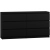 TOP E-SHOP Komoda MALWA M6 140 Čierna TOP E-SHOP Komoda MALWA M6 140 Čierna