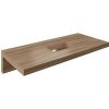 RAVAK 80 x 55cm L doska pod umývadlo, orech, X000000836 RAVAK 80 x 55cm L doska pod umývadlo, orech, X000000836
