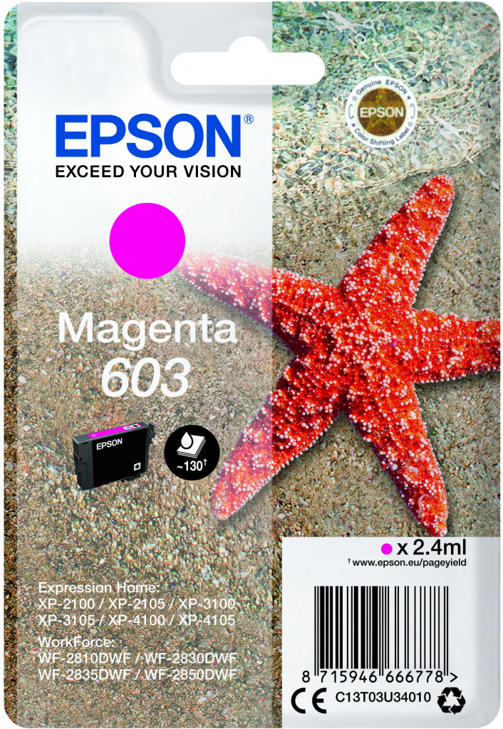 Epson 603 Magenta - originálny