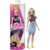 Barbie Modelka 202 Černo-modré šaty s ledvinkou