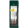 Faber-Castell 167101 Pitt Artist Pen 4 ks S F M B sépia