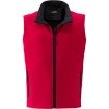 James & Nicholson vesta JN 1128 softshellová promo pánská COT02112887601-red/black