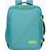 Batoh American Tourister Take2cabin M 38 l dusty turquoise / lime Batoh American Tourister Take2cabin M 38 l dusty turquoise / lime