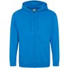 Just Hoods Pánska mikina na zips JH050 Sapphire Blue M Just Hoods Pánska mikina na zips JH050 Sapphire Blue M