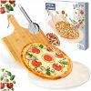 Šamotový KAMEŇ NA PEČENIE PIZZE + lopata a nôž Šamotový KAMEŇ NA PEČENIE PIZZE + lopata a nôž