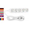Cable GERMAN socket Strend Pro DG-805B 3,00 m, 5 sockets, HU, RO, SRB, CRO Cable GERMAN socket Strend Pro DG-805B 3,00 m, 5 sockets, HU, RO, SRB, CRO