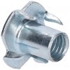 Narážacia matica M12 x 14 mm, pozink, nábytkárska Narážacia matica M12 x 14 mm, pozink, nábytkárska