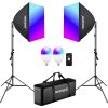 Neewer NK800 dva softboxy a žiarovky RGB 24W 2700-6500K Neewer NK800 dva softboxy a žiarovky RGB 24W 2700-6500K