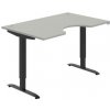 Pracovný stôl Motion Ergo, ZO, 2S, 140x70,5-120,5x90 cm, sivá/čierna Pracovný stôl Motion Ergo, ZO, 2S, 140x70,5-120,5x90 cm, sivá/čierna