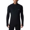 Columbia pánske funkčné tričko MIDWEIGHT STRETCH LONG SLEEVE HALF ZIP čierna biela
