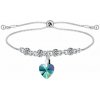 Swarovski e. náramok Softly Whisper, tyrkisové srdce seb5847 Swarovski e. náramok Softly Whisper, tyrkisové srdce seb5847