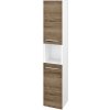 Dreja Vysoká skriňa DOS SVD2O 35 - N01 Biela lesk / Úchytka T03 / D21 Tobacco / Levé Dreja Vysoká skriňa DOS SVD2O 35 - N01 Biela lesk / Úchytka T03 / D21 Tobacco / Levé